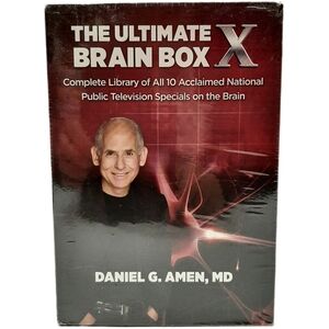 🍒 New - The Ultimate Brain Box X Dr Daniel Amen Collection 10 DVD Box Set